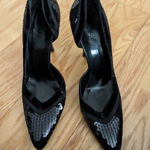 Gucci - black sequin heels